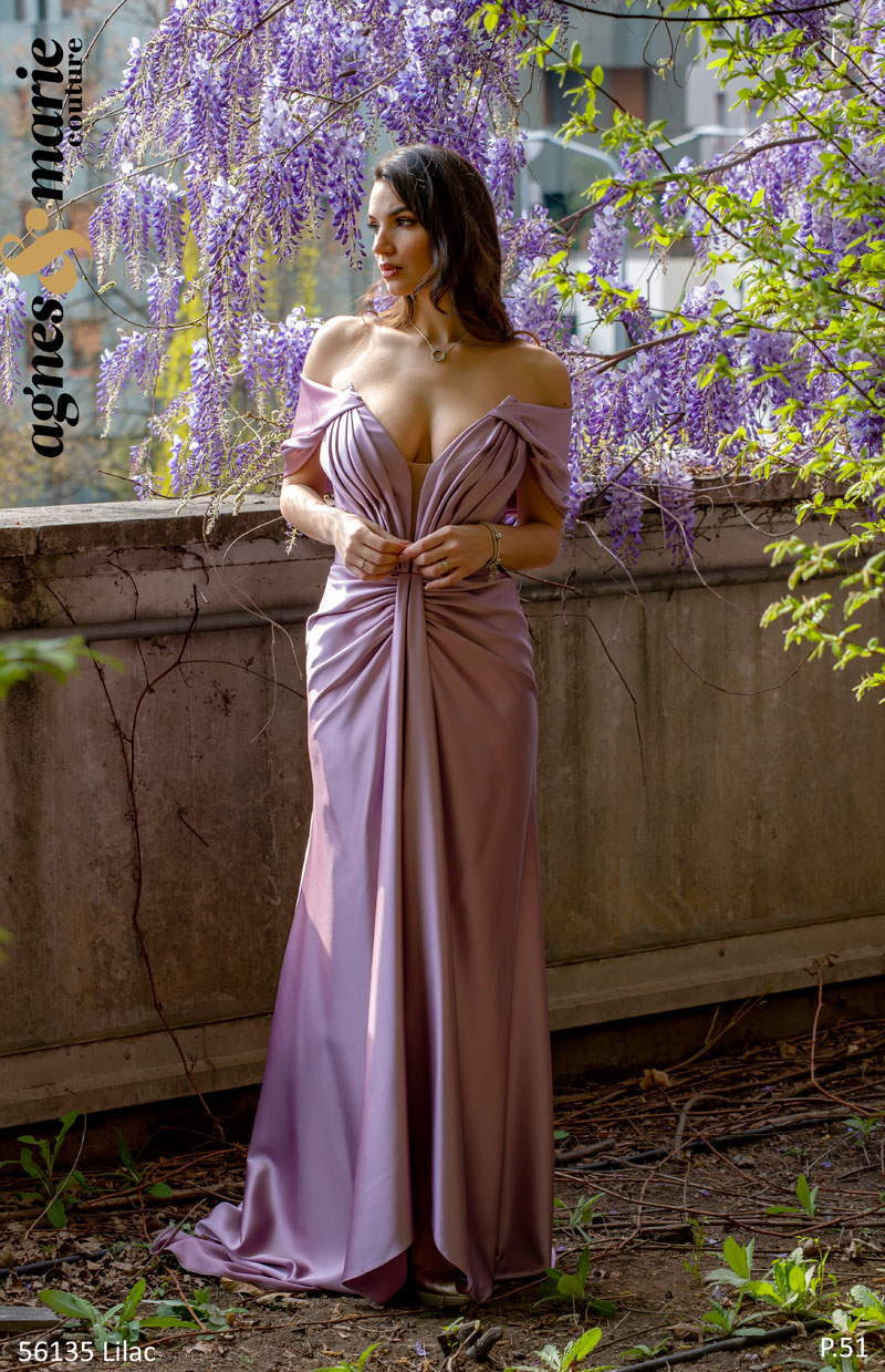  Produto: 56135 LILAC, Categoria: Vestidos de Cerimónia, Ano: 2023, Marca Agnes & Marie