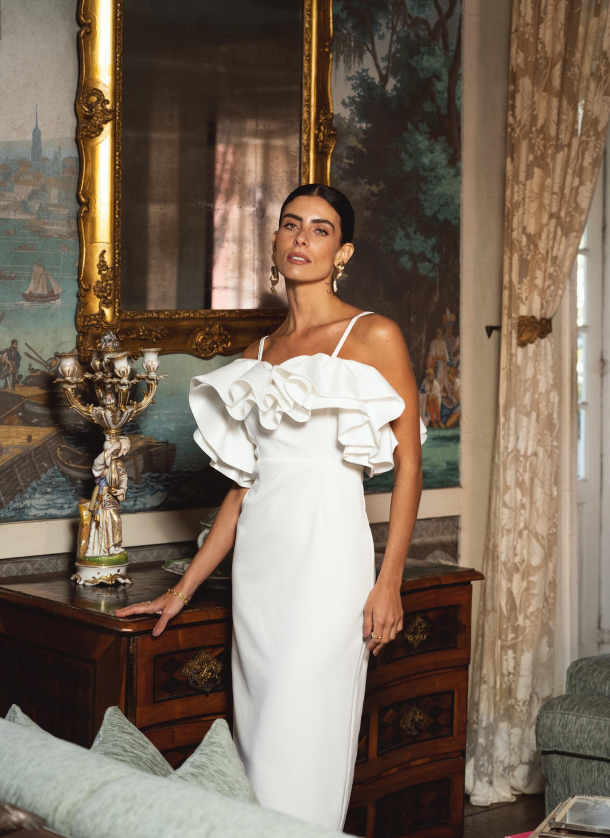  Produto: Vestido midi branco - Noiva, Categoria: Vestidos de Noiva, Ano: 2024, Marca MAUÎ Official