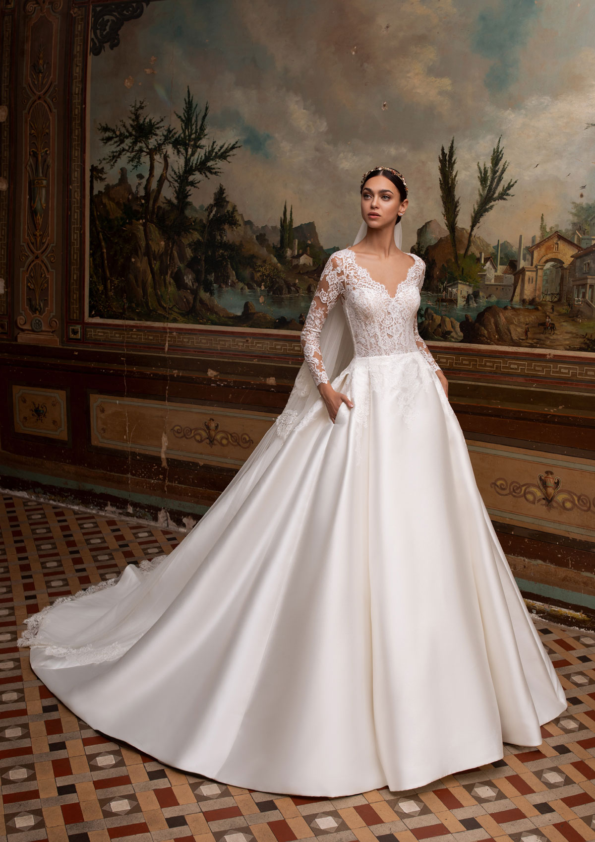  Produto: Albion, Categoria: Vestidos de Noiva, Ano: 2020, Marca Pronovias