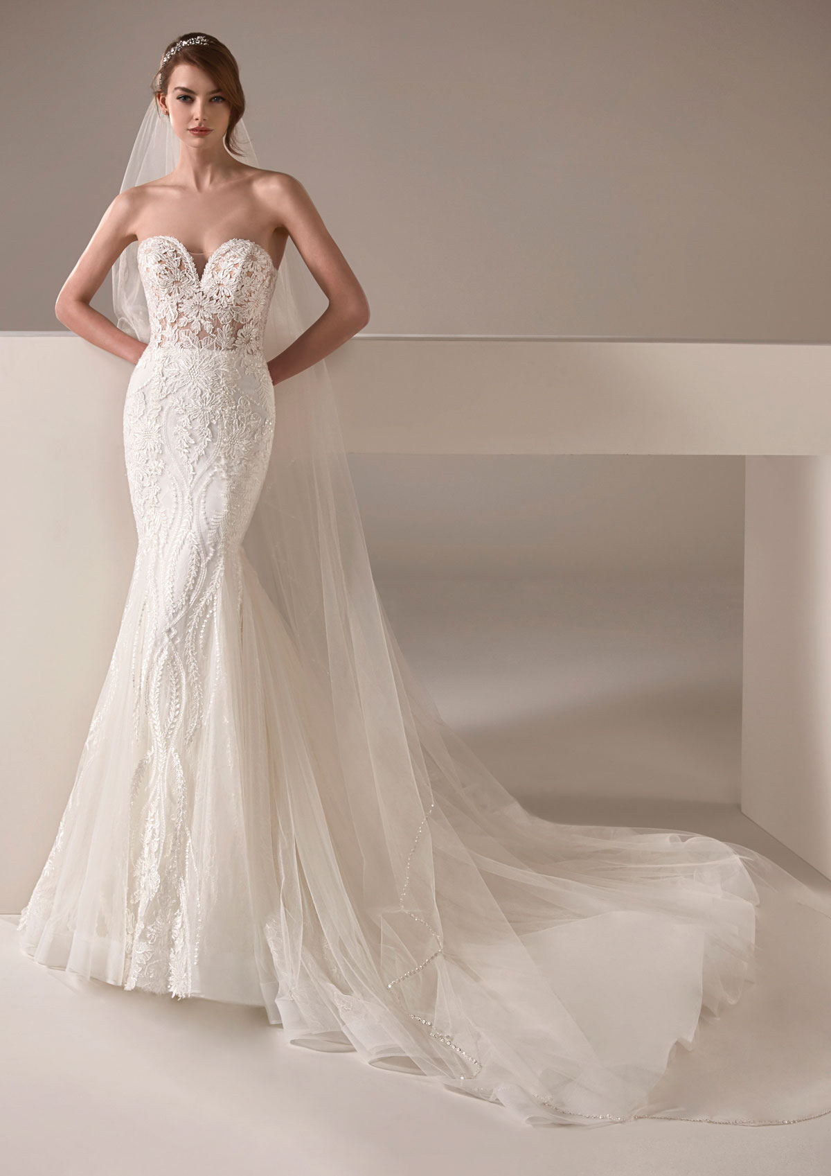  Produto: Alison, Categoria: Vestidos de Noiva, Ano: 2020, Marca Pronovias