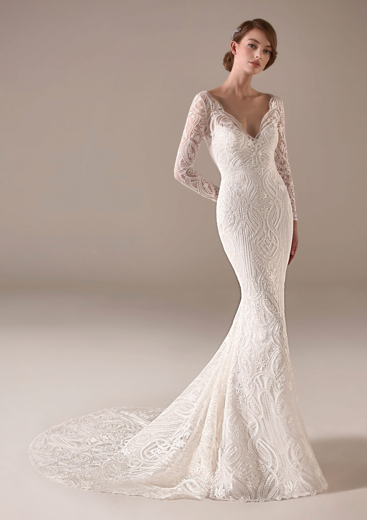  Produto: Danica, Categoria: Vestidos de Noiva, Ano: 2020, Marca Pronovias