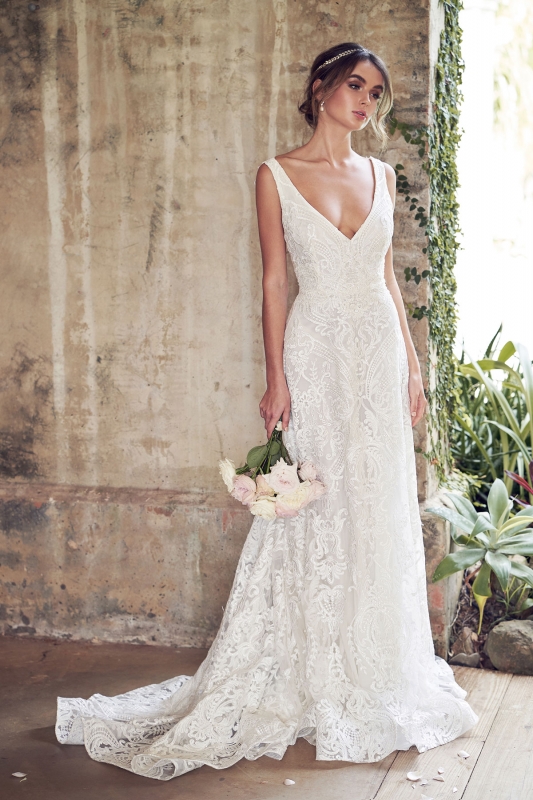  Produto: Jamie Empresse, Categoria: Vestidos de Noiva, Ano: 2019, Marca Anna Campbell