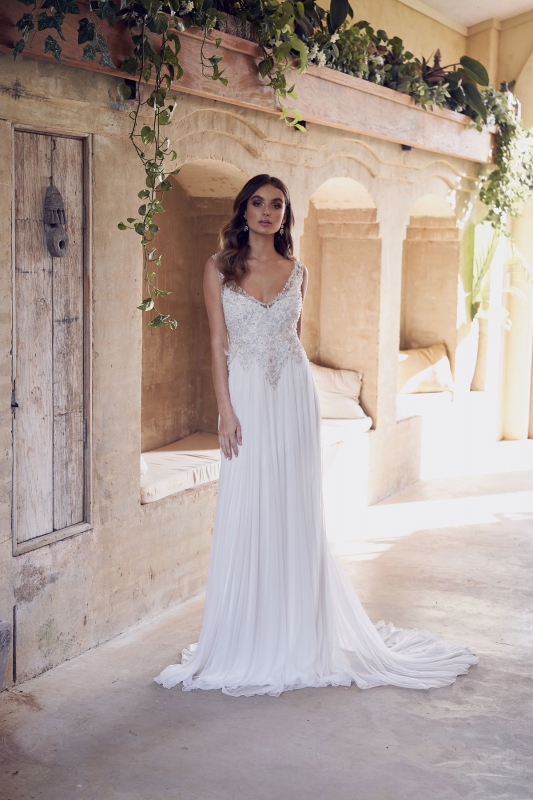  Produto: Paige Silk, Categoria: Vestidos de Noiva, Ano: 2019, Marca Anna Campbell