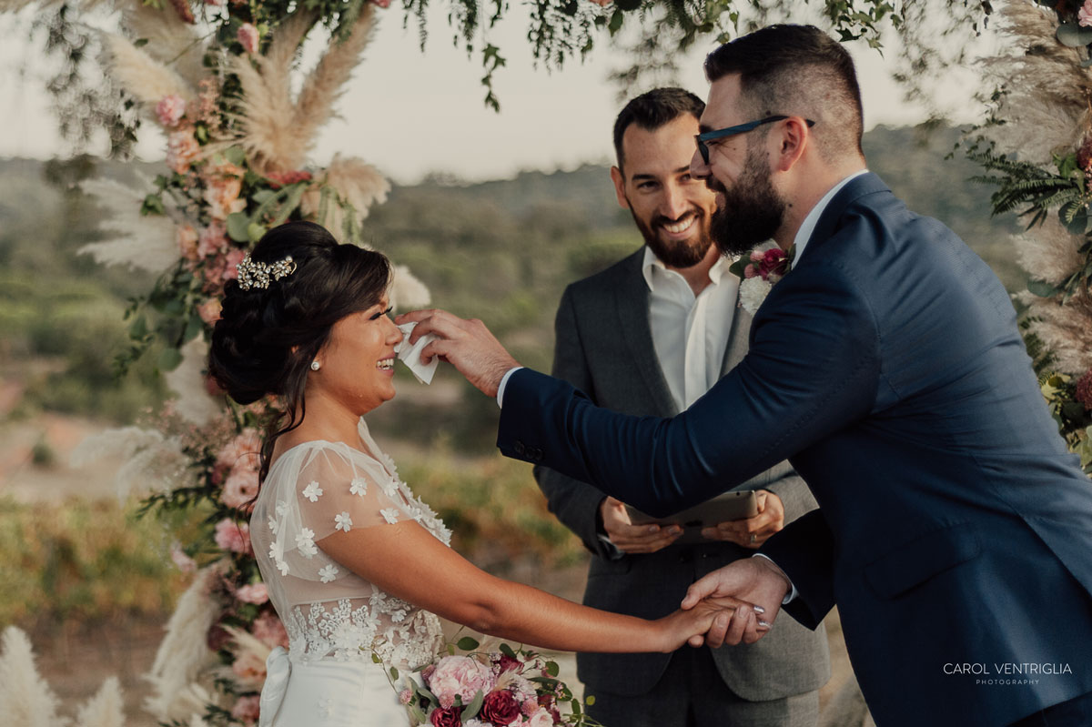 Imagem do casamento de Camila e Michael
